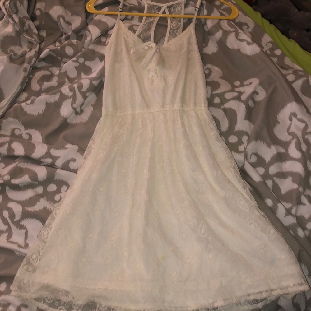 White-Lace Hollister Racerback dress